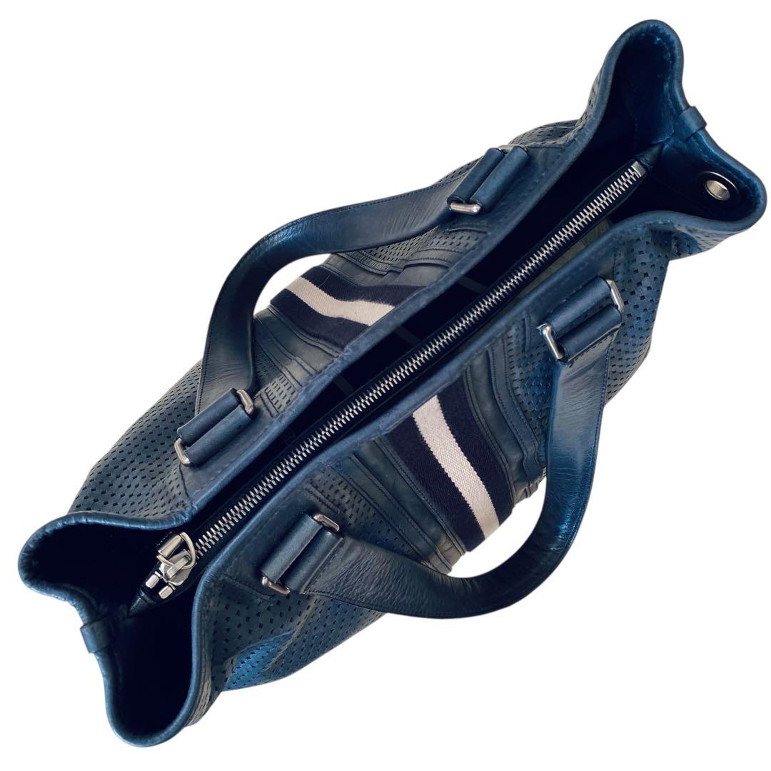 BALLY バリー【美品】パンチングレザー トートバッグ トレインスポッティング