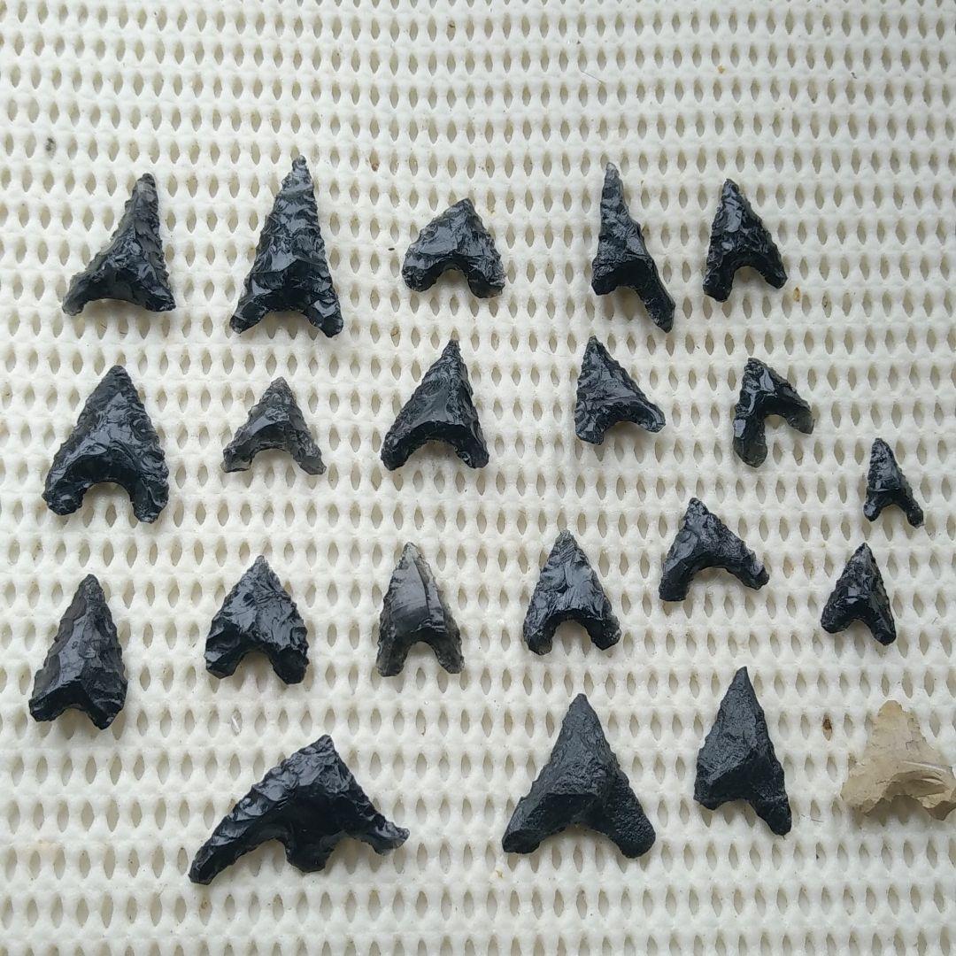 ハート ハート♡な 石器　 292 石鏃　黒曜石　サヌカイト　頁岩