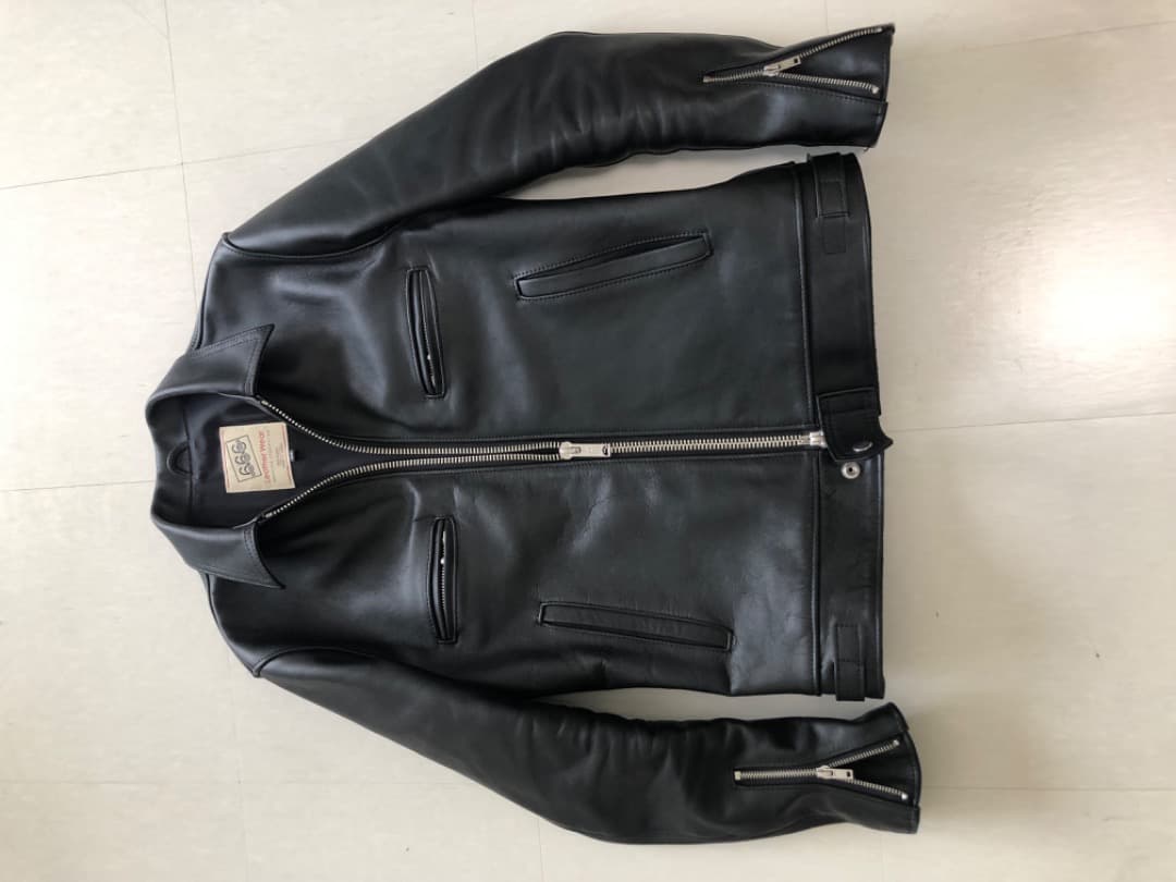 美品 666 LJM-17TFシングルライダースジャケット 36