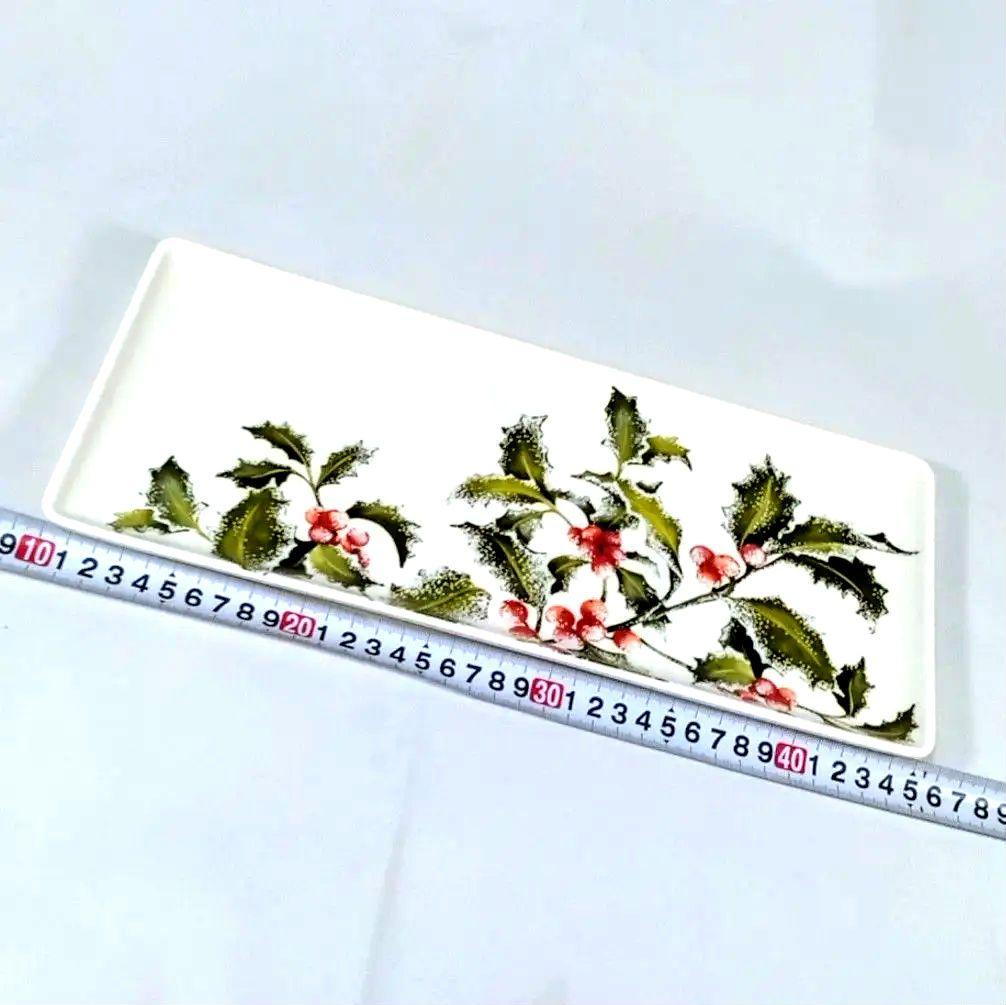 ☆美品廃盤☆GIEN HOLLY ホリーケーキディッシュ 35cm×15.5cm