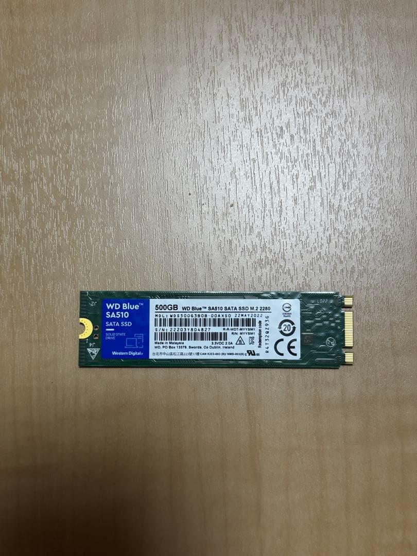 内蔵型SSD WD Blue SA510 M.2 SATA SSD 500GB