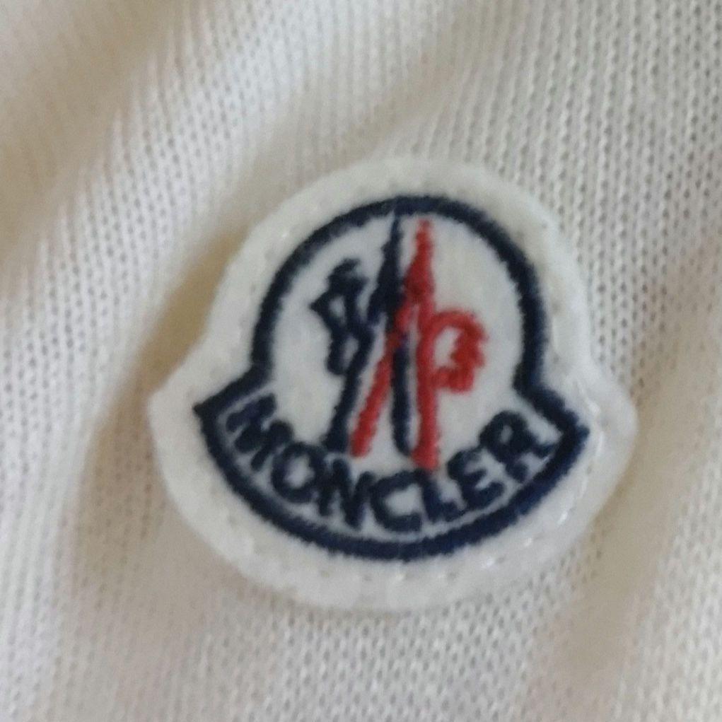 美品 モンクレール レディース ニット 切り返し クリーム サイズ XS