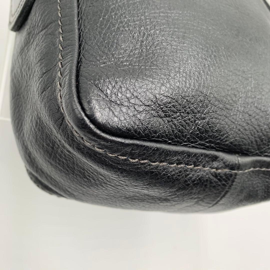 ポーター PORTER トスカーナ レザー ショルダー バッグ ブラック