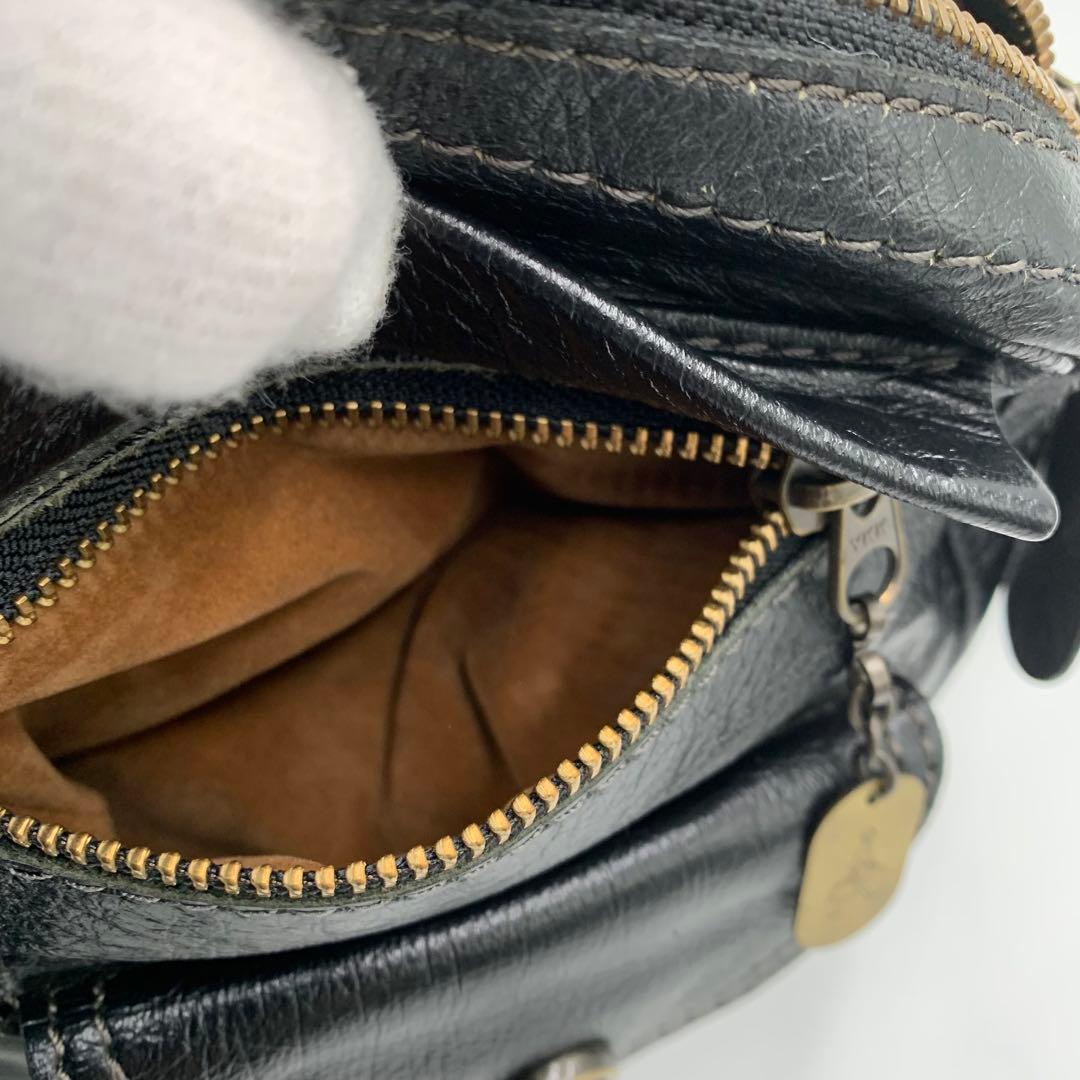 ポーター PORTER トスカーナ レザー ショルダー バッグ ブラック