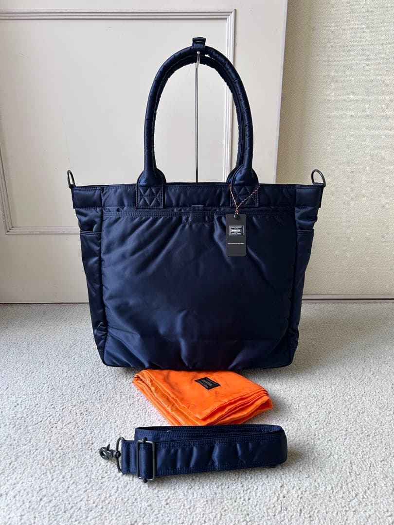 新品 PORTER / TANKER TOTE BAG(L)アイアンブルー