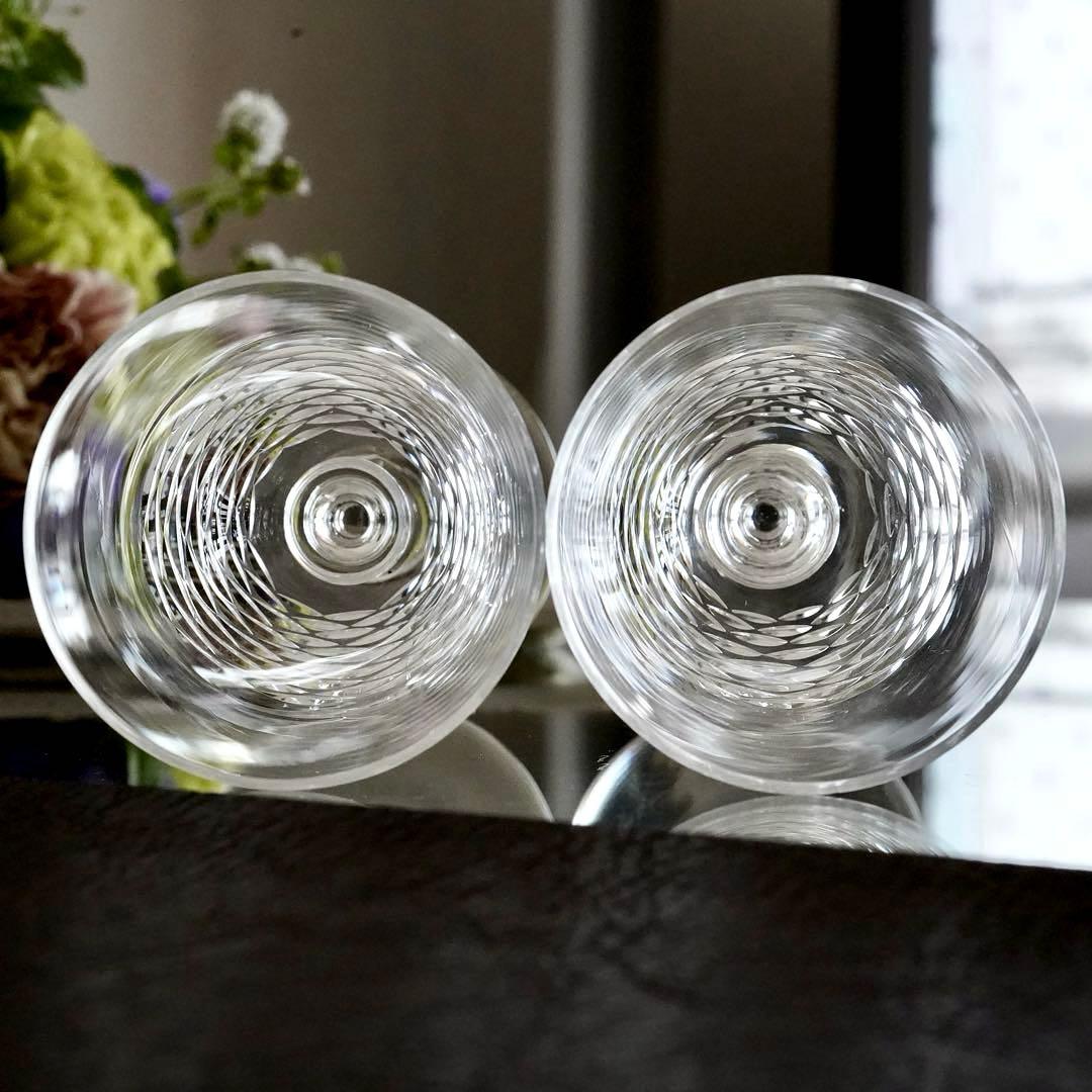 希少オールドバカラBACCARATゴンドール アペリティフ ワイングラス ペアB