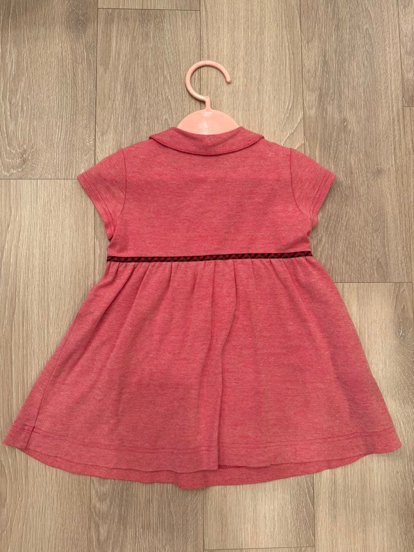 【美品】ファミリア familiar ワンピース　半袖　鹿の子　90 現行品