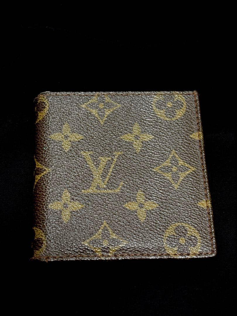【鑑定済】Louis Vuitton モノグラム 二つ折り財布