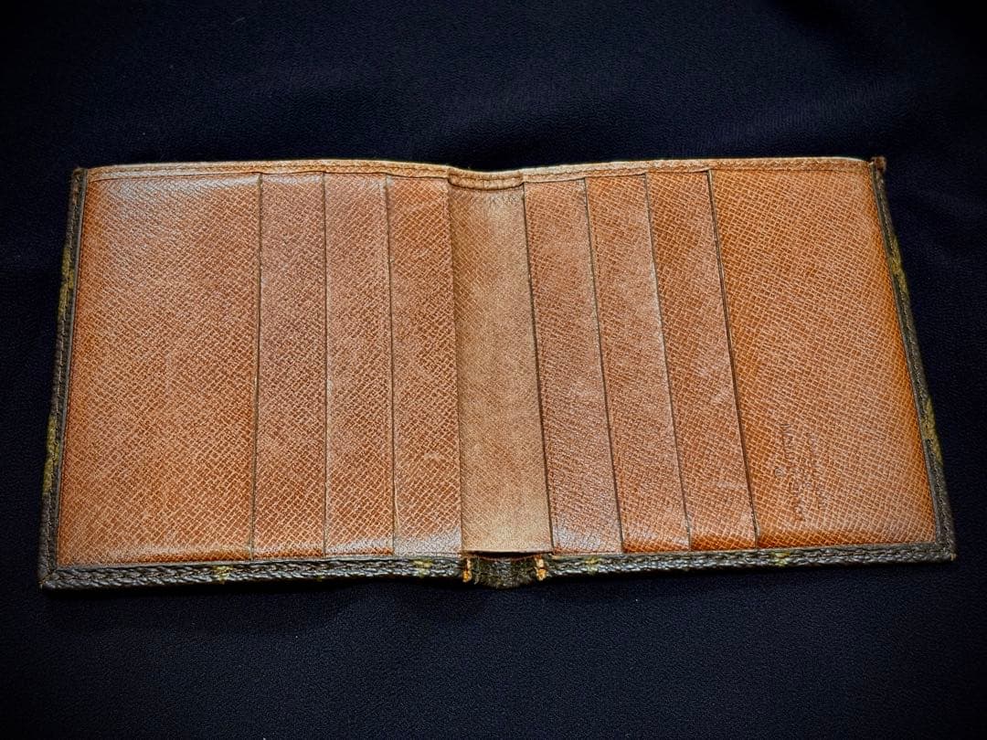 【鑑定済】Louis Vuitton モノグラム 二つ折り財布