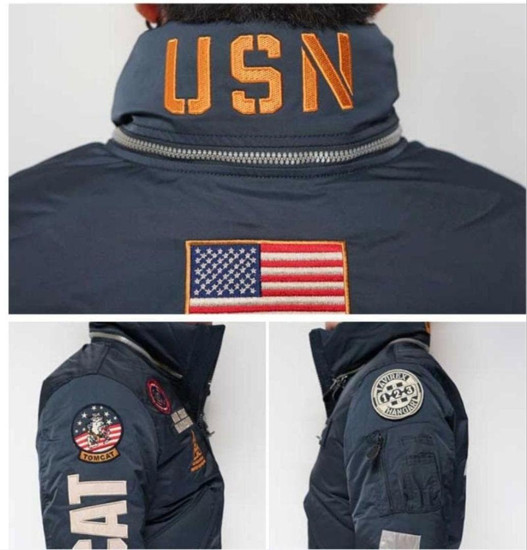 AVIREX TOP GUN MA-1 フライトジャケット ネイビー+おまけ