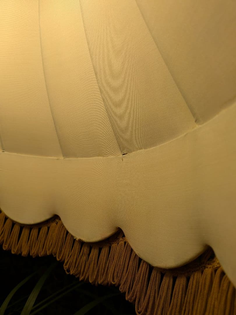 フロアスタンド　フロアランプ　ライト　ランプ　布シェード　アンティーク　レトロ