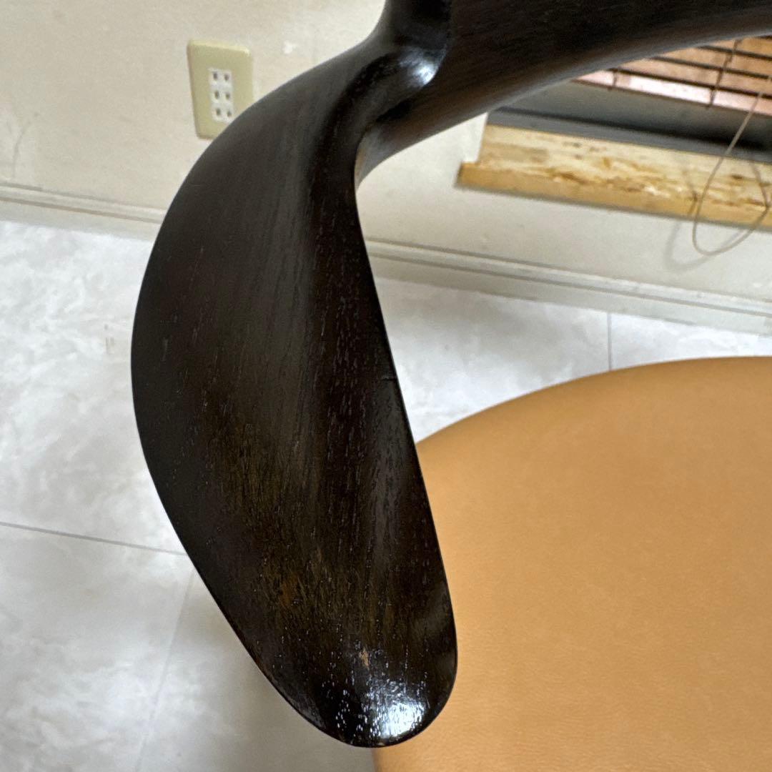 飛騨産業 SEOTO（セオト）飛騨家具 セミアームチェア　張り座 BK