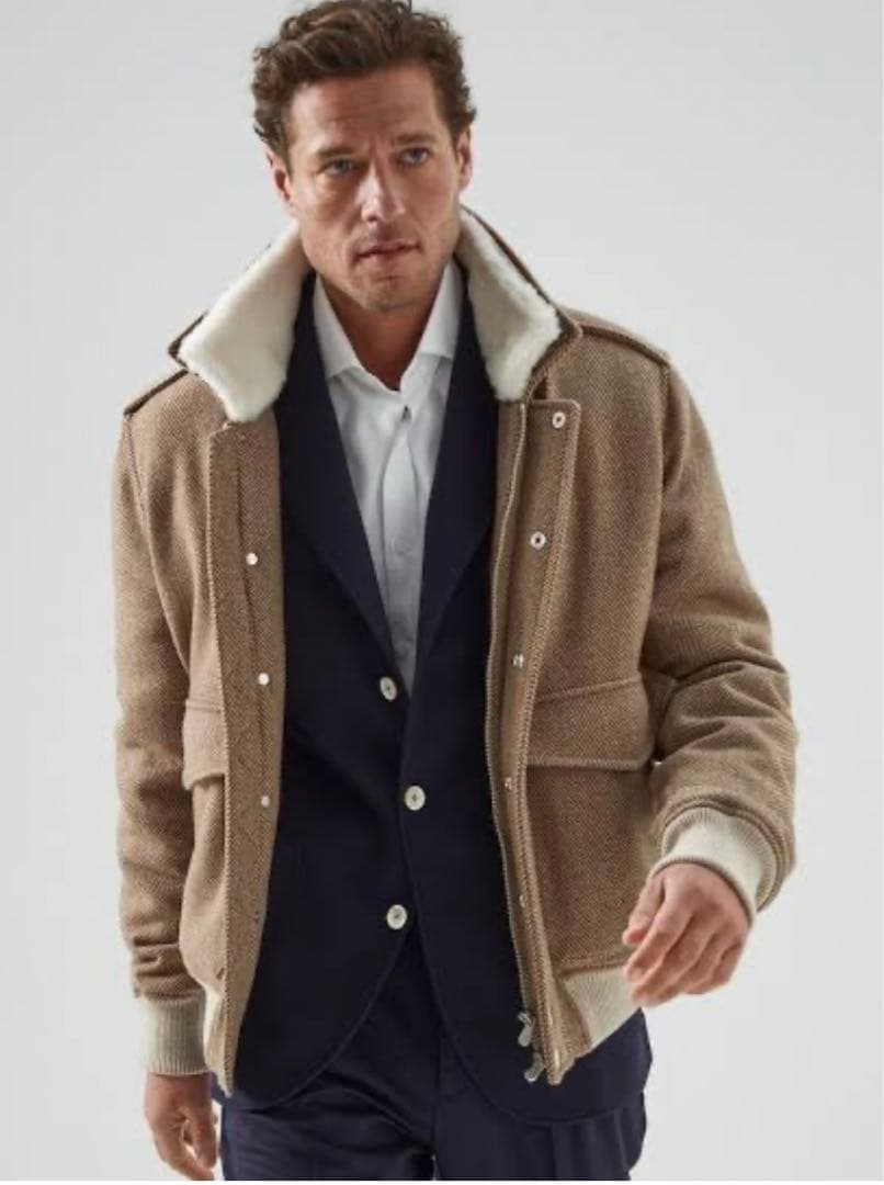 ブルネロクチネリ ボンバーファージャケット