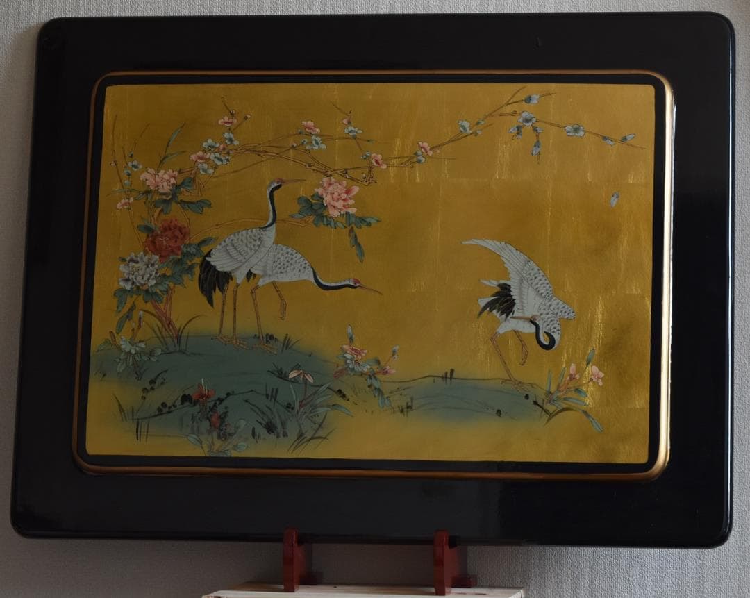 絢爛豪華！！会津若松産、漆絵　衝立　ギフト・開店記念・