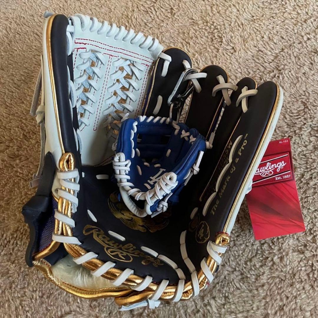 限定 MLB東京シリーズ ローリングス ドジャース 軟式 野球 グローブ 一般用