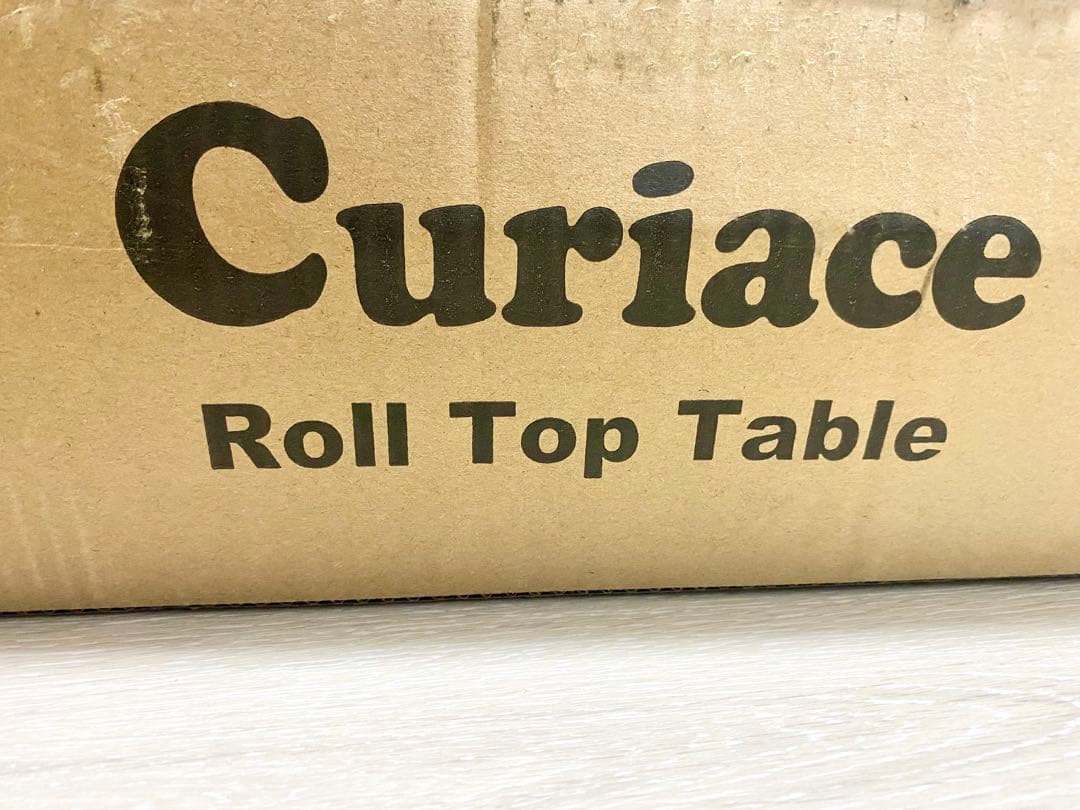 【即購入OK】新品未使用・未開封　キュリアス　ロールトップテーブル　ウッド