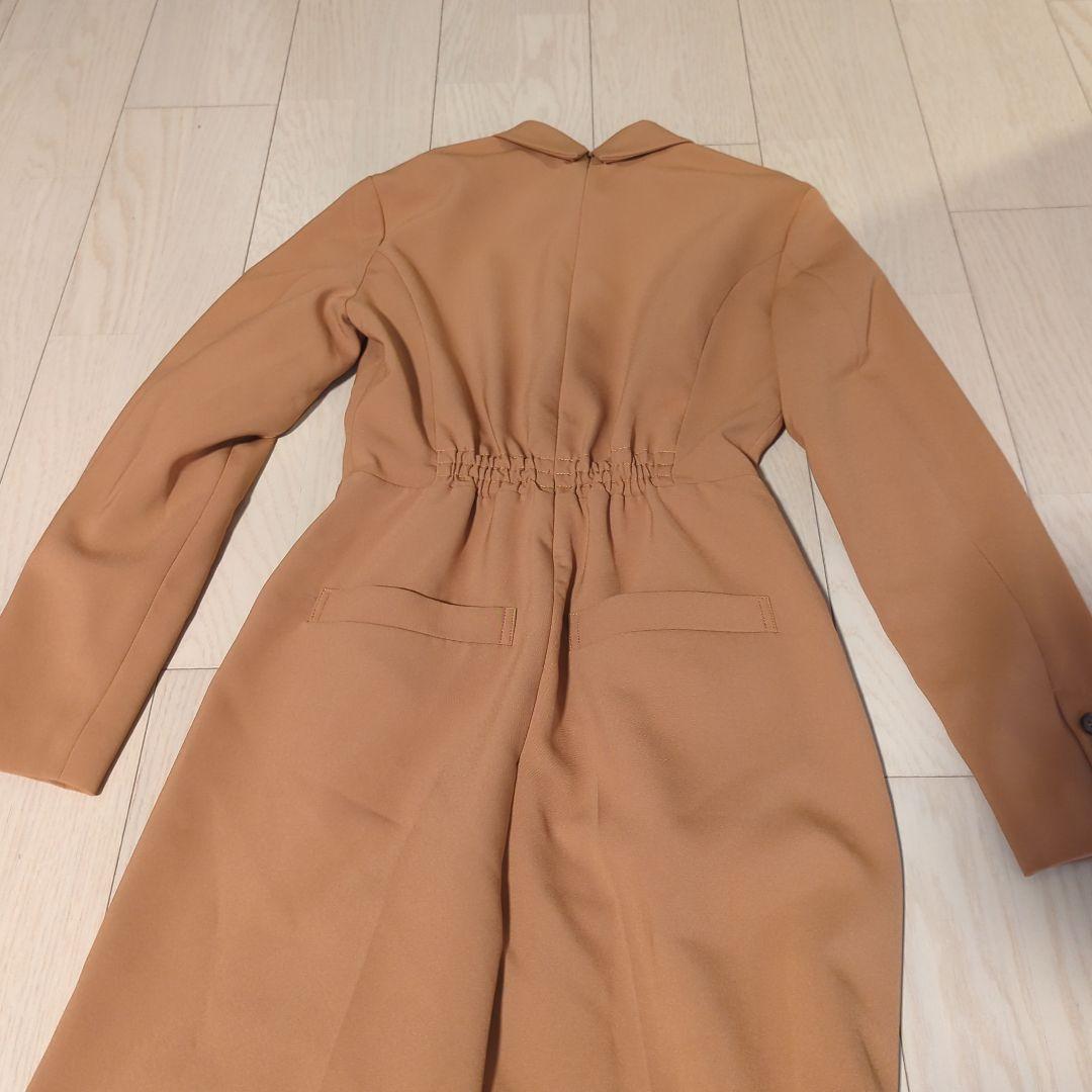 Ameri　UND BAL COLLAR FRONT OPEN JUMPSUIT