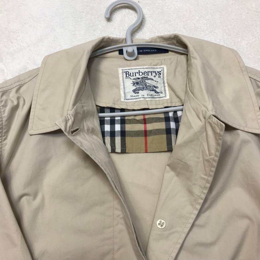 バーバリー Burberry ステンカラーコート ノバチェック べージュ M