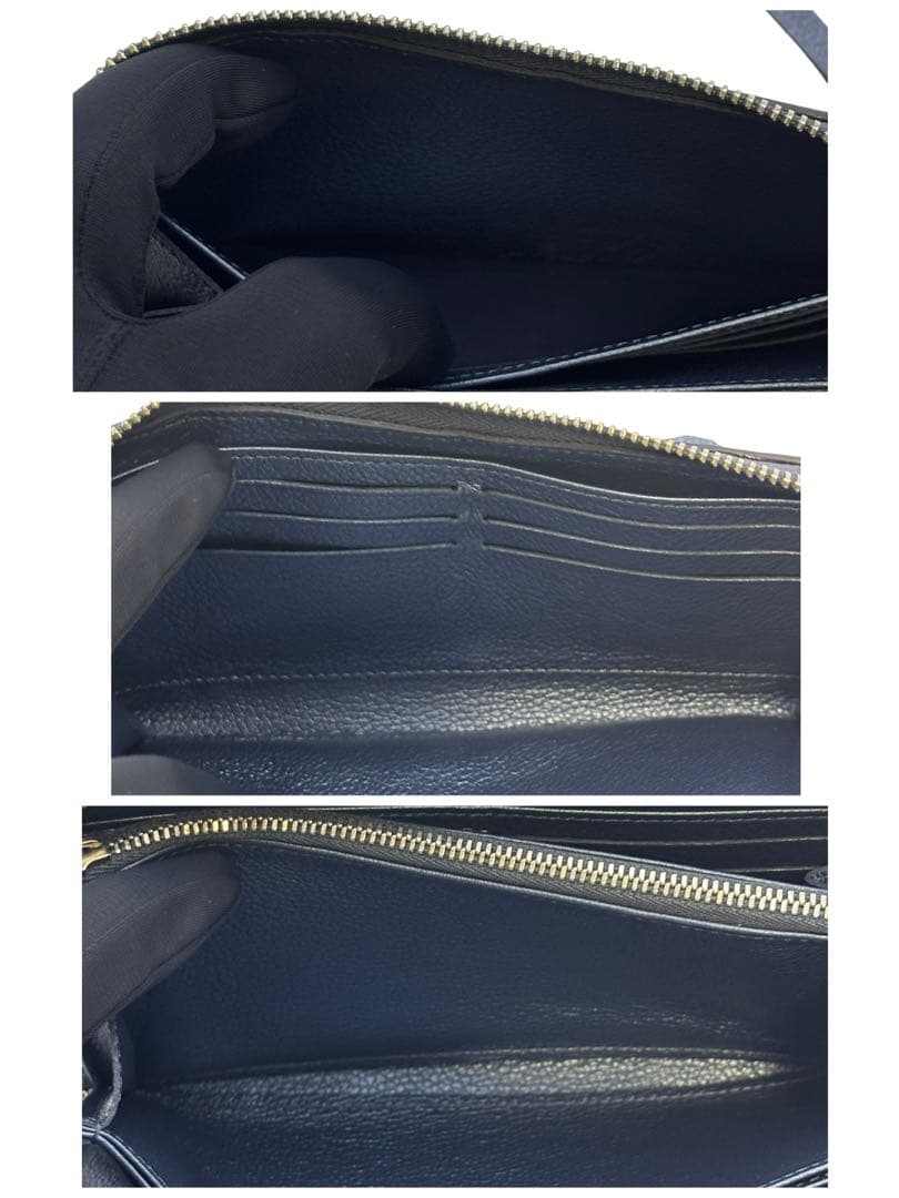 IC 限定色✨ ルイヴィトン アンプラント ジッピーウォレット メタリックブルー