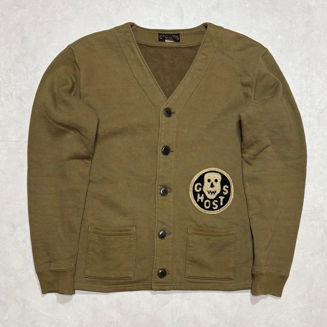 CYCLETOGS WESTRIDE カーディガン　スウェット　カーキ　バイク