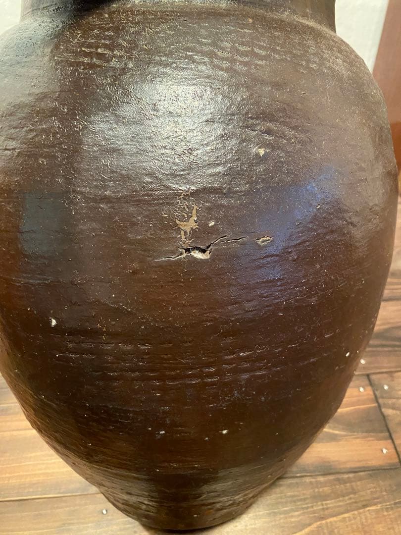 唐津焼 大甕 花器 水鉢 メダカ鉢 古陶器 和骨董