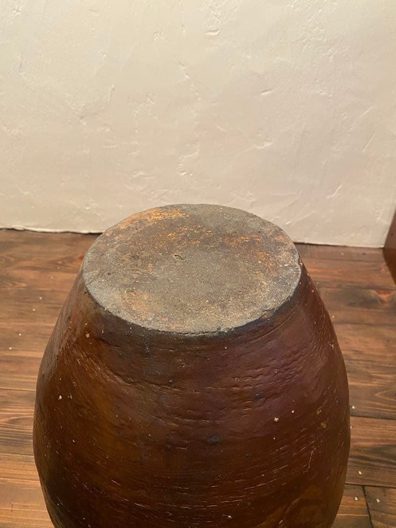 唐津焼 大甕 花器 水鉢 メダカ鉢 古陶器 和骨董