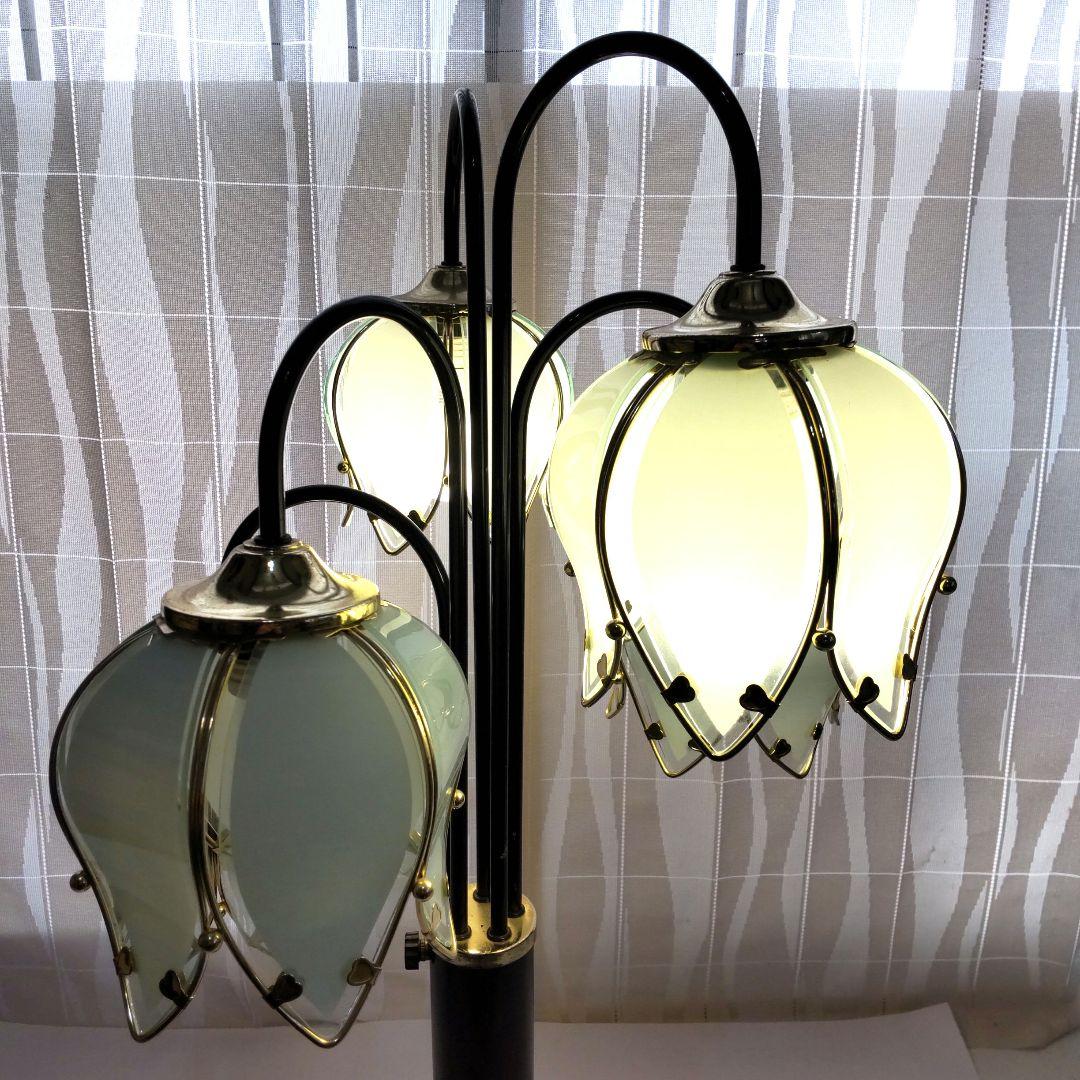 フロアランプ 鈴蘭のランプ 約85cm 昭和レトロ