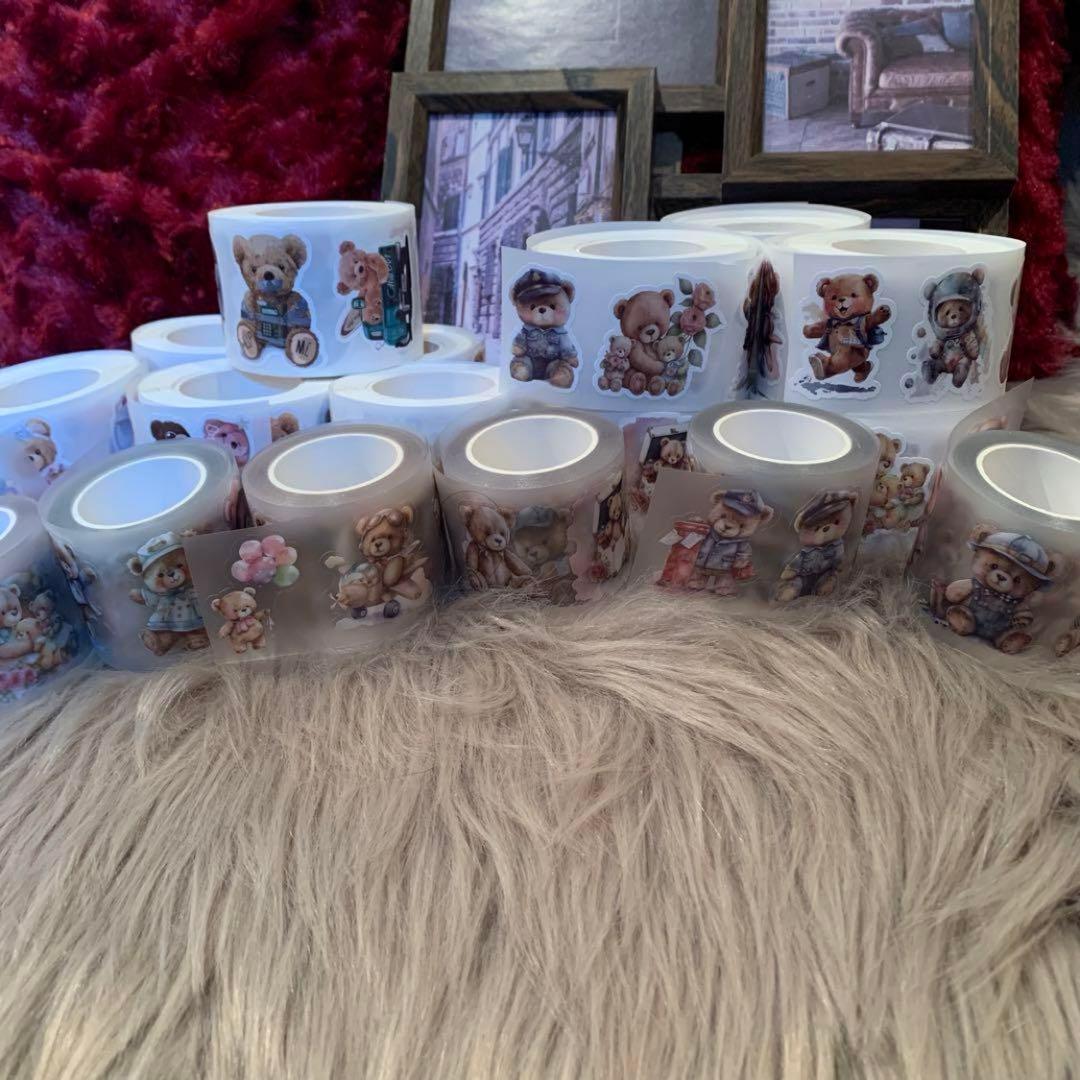 25日削除早い者勝ち▶︎cielさま、neneさまくまちゃんロールシール巻き売り