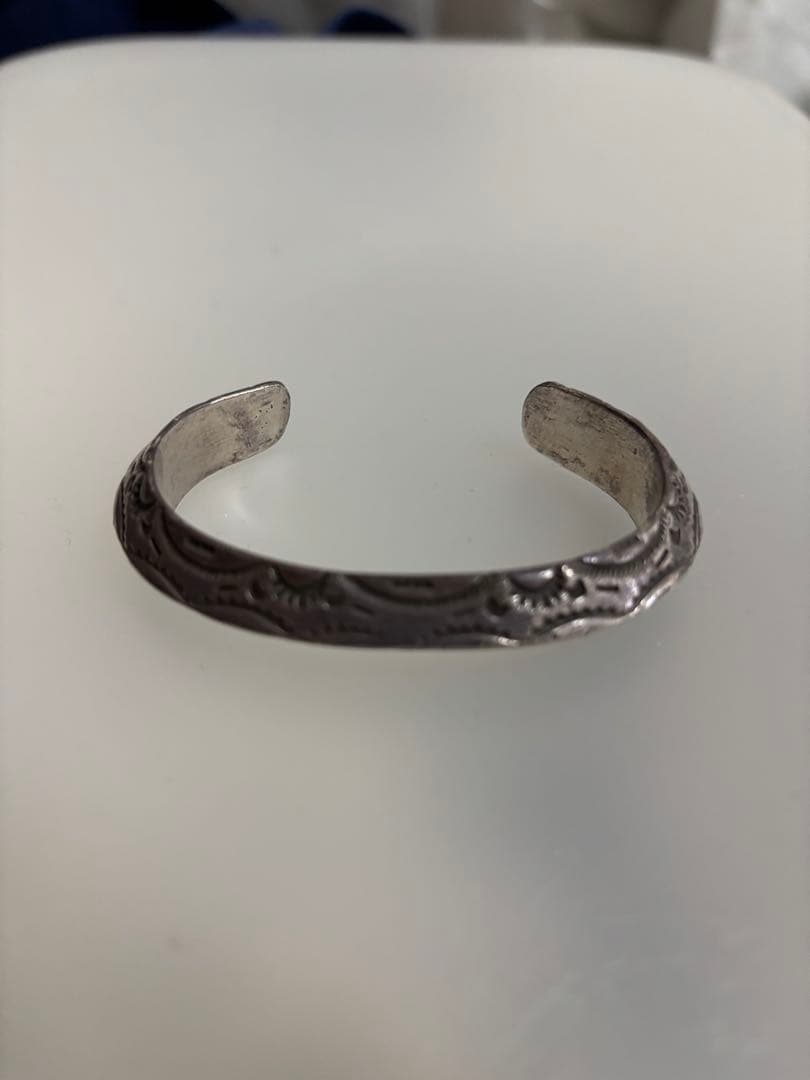 G*e様 インディアンジュエリー シルバー バングル メンズ Ray Adaka