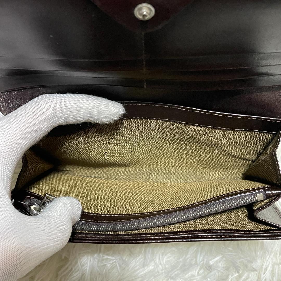 【美品】 FENDI フェンディ　二つ折り 長財布　ズッカ柄　オールドフェンディ