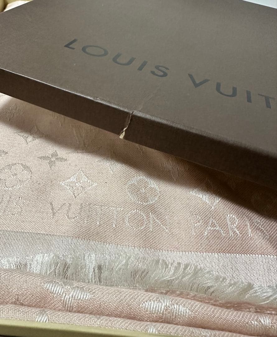 LOUIS VUITTON ピンク ストール ショール・モノグラム