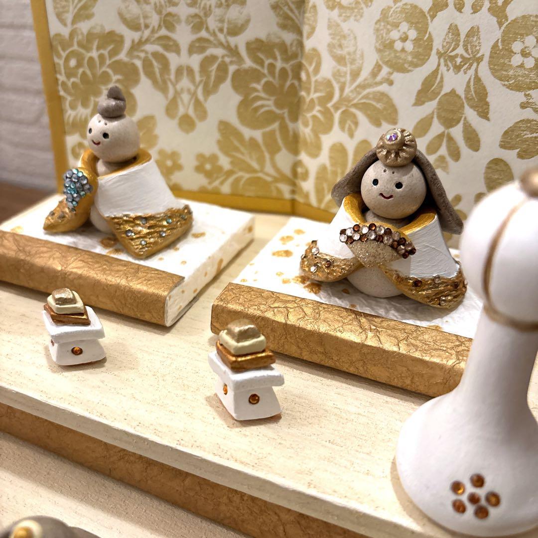 手作り　雛人形　二段飾り　ひな人形　ひな祭り