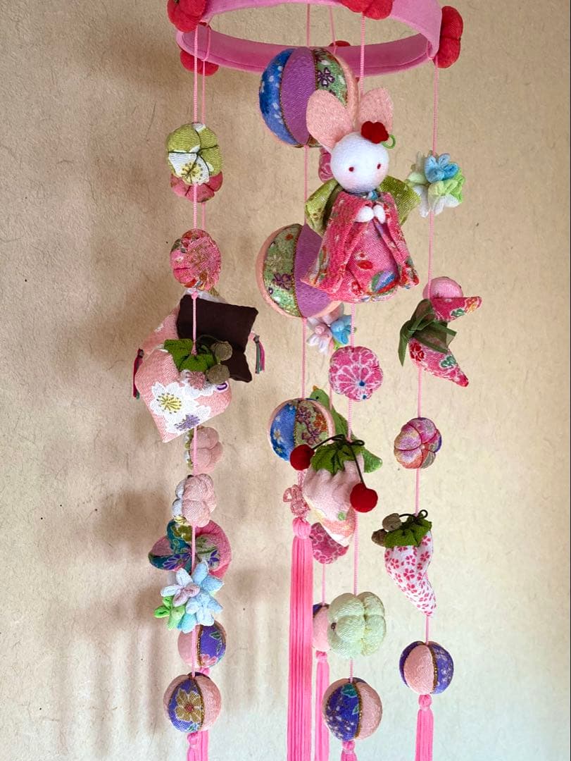 ひな祭り　吊るし雛　吊るし飾り　初節句　さげもん　ちりめん細工