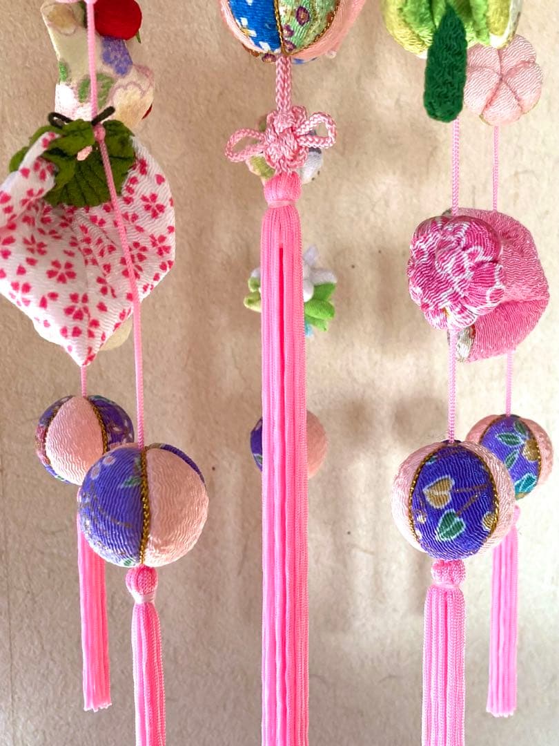 ひな祭り　吊るし雛　吊るし飾り　初節句　さげもん　ちりめん細工