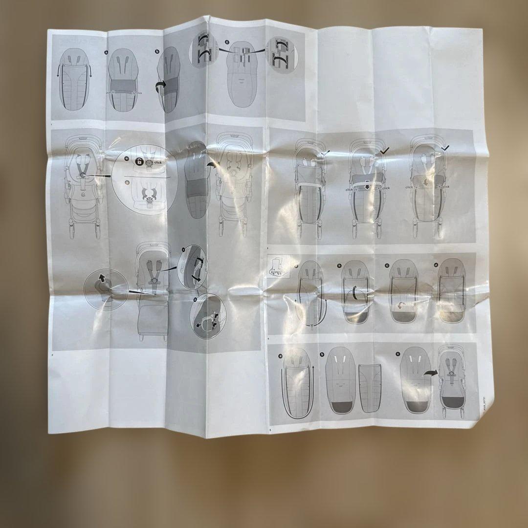 【備品】　Cybex プラチナムフットマフ ベビーカー サイベックス フットマフ