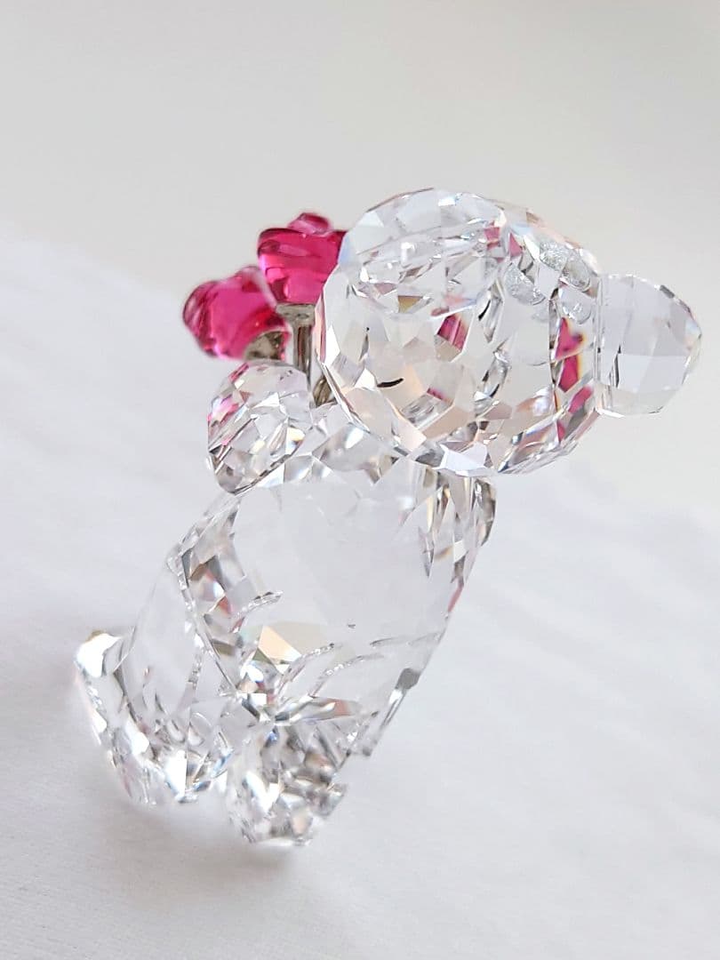 SWAROVSKI　クリスベア 赤い薔薇　 愛しています