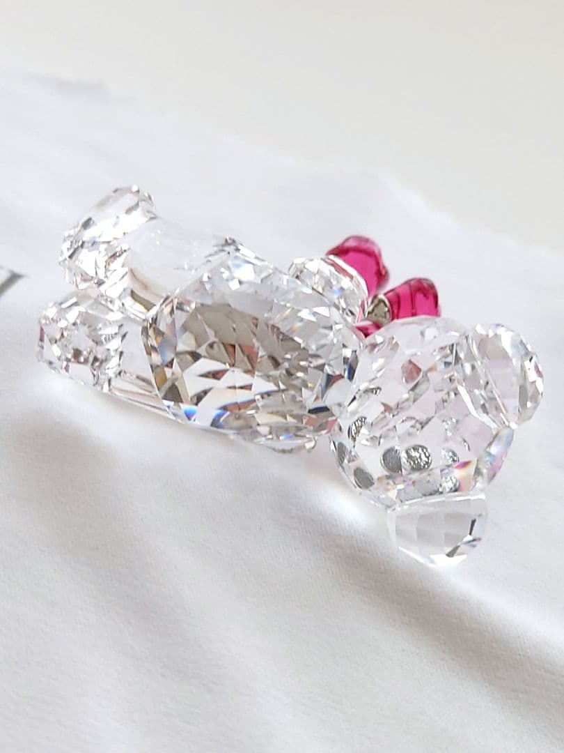 SWAROVSKI　クリスベア 赤い薔薇　 愛しています