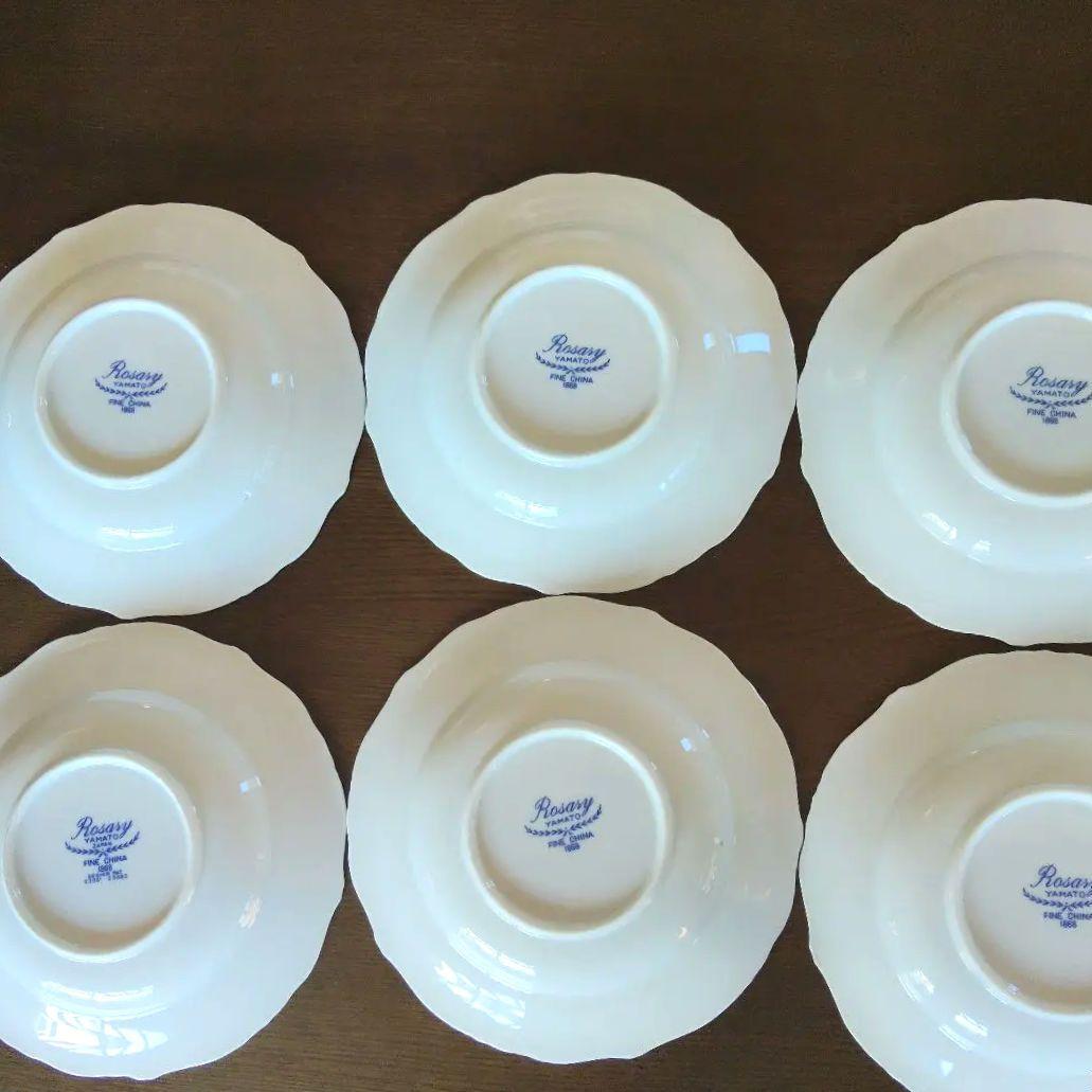 Rosary Yamato 花柄皿、FINE CHINA 1868