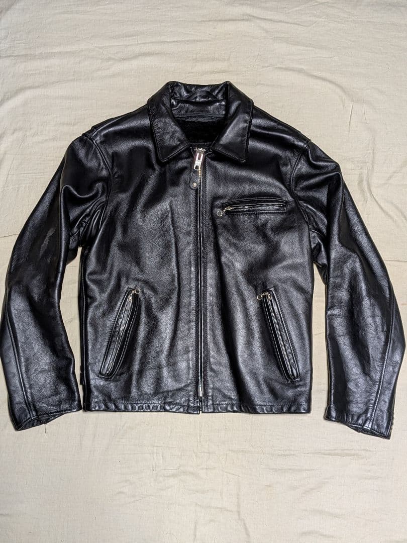 Schott 643 美品 38　USA トラッカー　ライダース　内ボア付