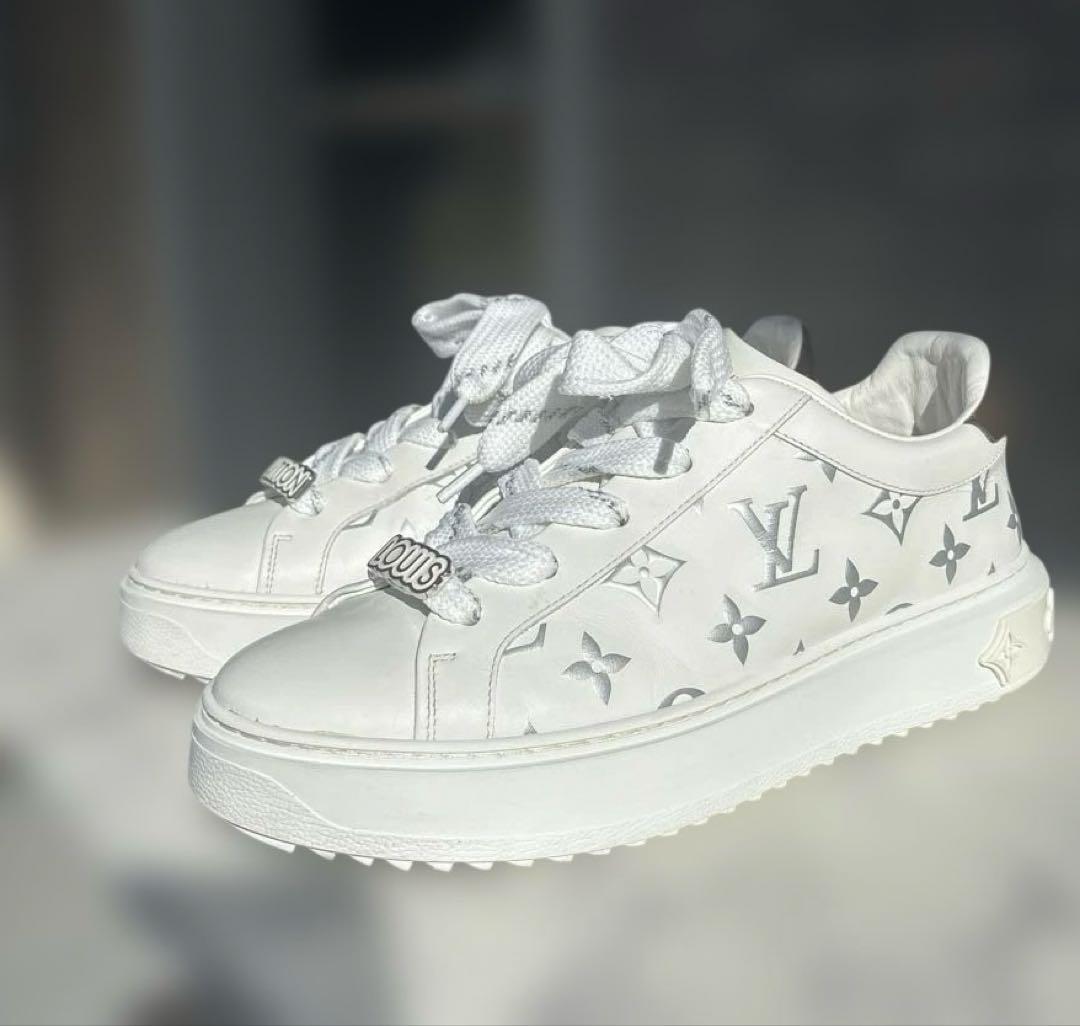 ルイヴィトン　タイムアウトライン　モノグラム　スニーカー　シューズ　フロントロー