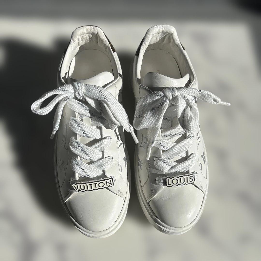 ルイヴィトン　タイムアウトライン　モノグラム　スニーカー　シューズ　フロントロー