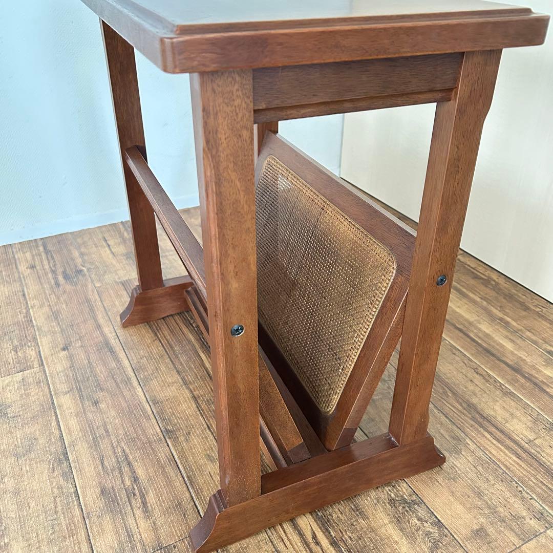 【美品】maruni　マルニ木工　地中海　マガジンラック　サイドテーブル