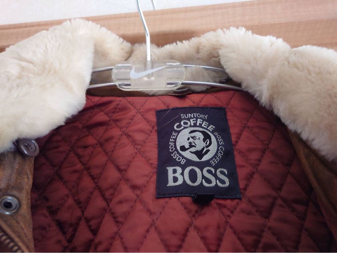 マ*ー様 【ボスジャン】 サントリーBOSS 本革G1 フライトジャケット