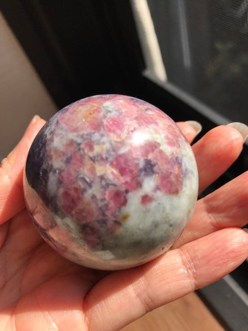 ☘️レア❤︎ユニコーンスフィア 丸玉　天然石　パワーストーン
