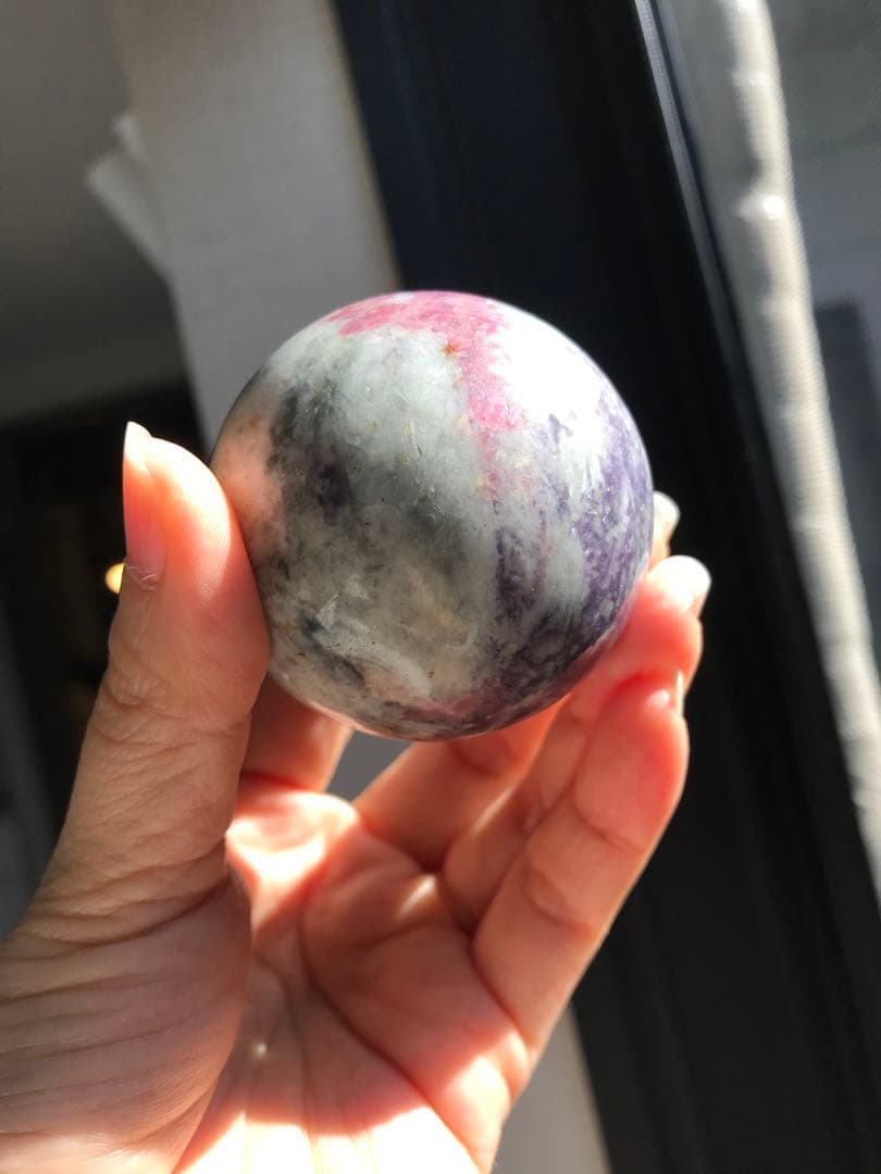 ☘️レア❤︎ユニコーンスフィア 丸玉　天然石　パワーストーン