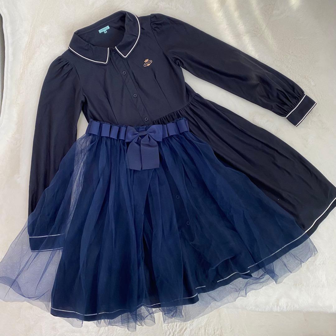TOCCA 160ネイビー　ワンピース　ドレス　トッカ