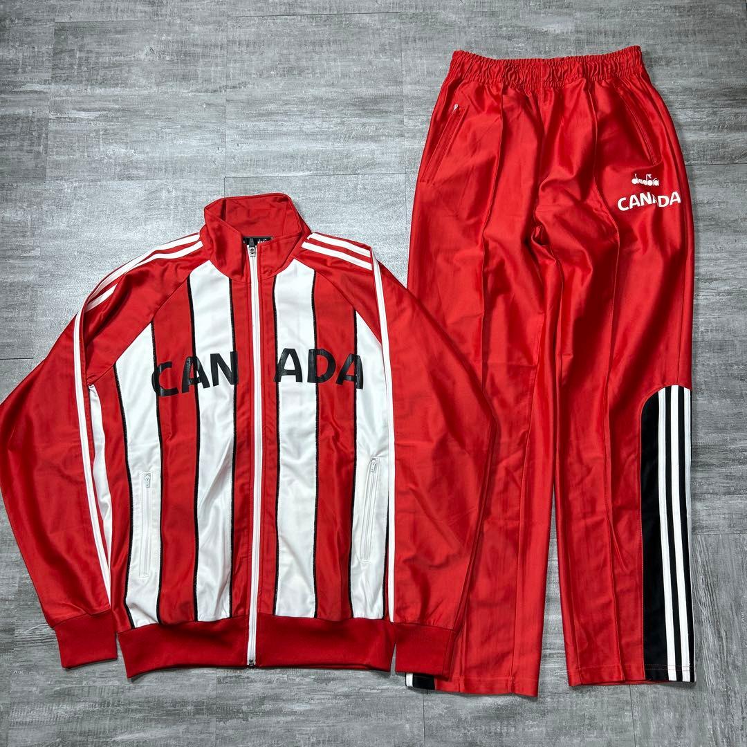 90s diadora カナダ代表 イタリア製 サッカー ジャージ セットアップ