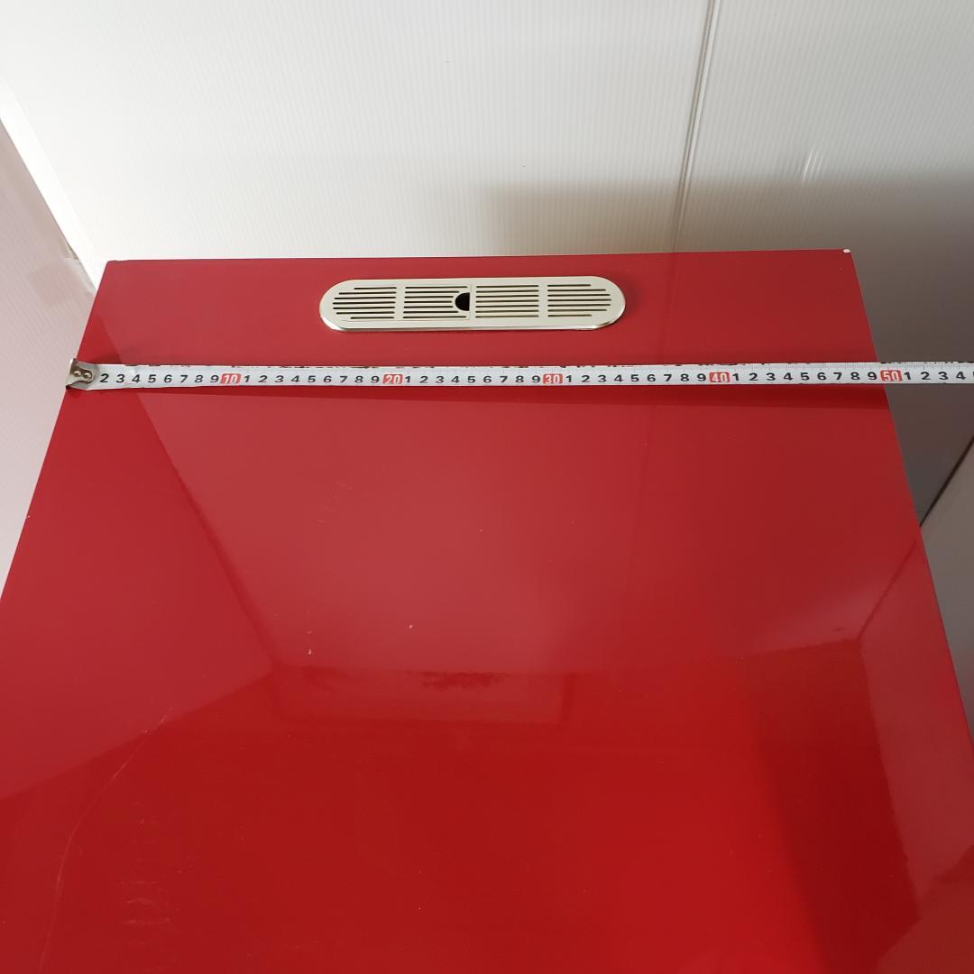 レトロ　赤色　キャビネット　レンジ台　テレビ台