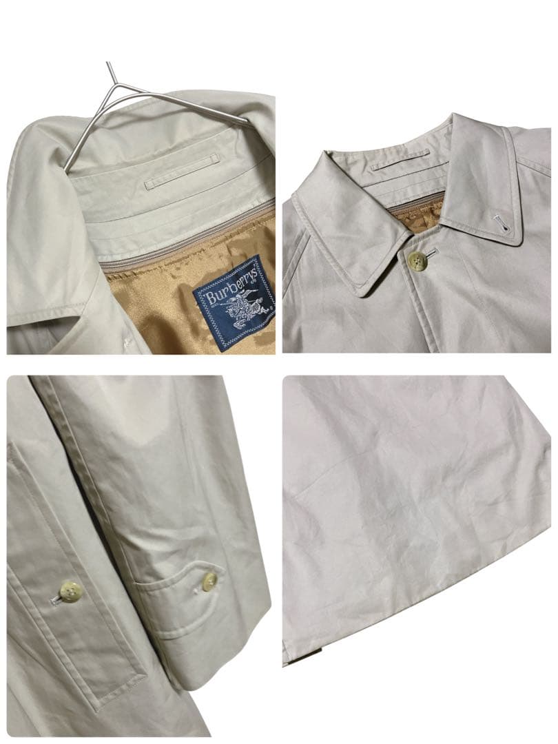 バーバリー　ウールライナー付　トレンチ　ステンカラーコート XL ノバチェック
