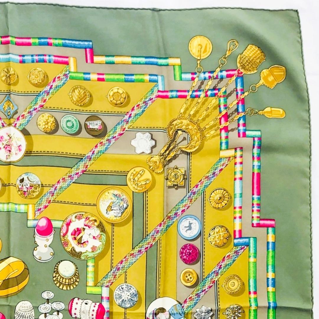 HERMES エルメス カレ90 Petite main スカーフ タグあり